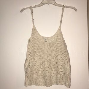 NWOT Crochet Tank Top